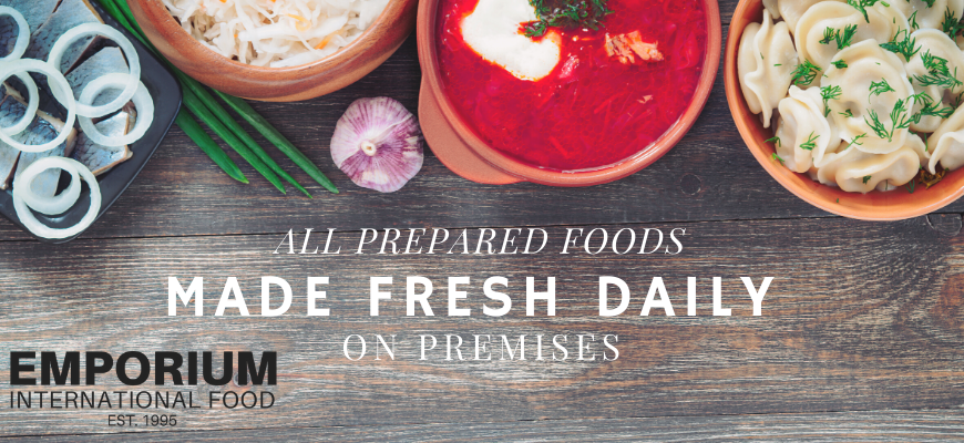 Made fresh daily prepared foods