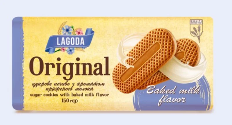 LAGODA COOKIES W BAKED MILK 150G
