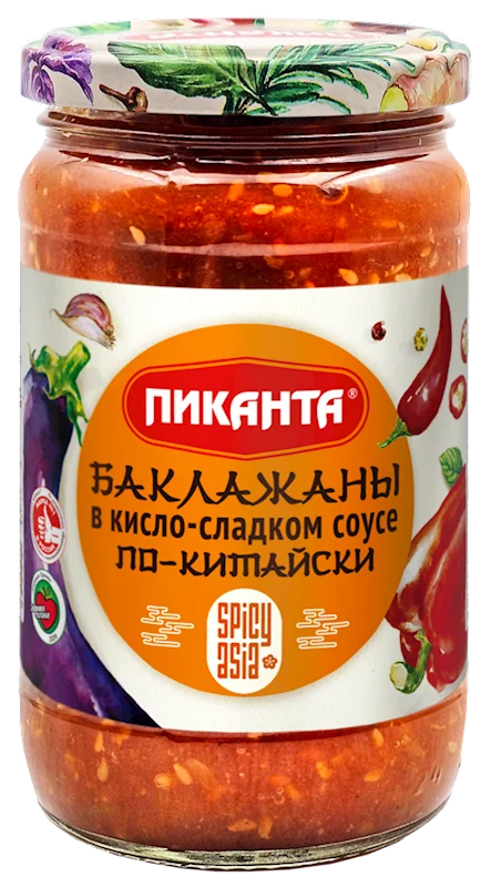 PIKANTA EGGPLANT IN SOUR-SWEET SAUCE 360G