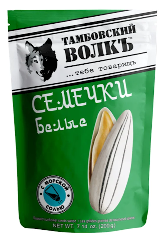 TAMBOVSKY VOLK SUNFLOWER SEEDS VOSTOCHNYE W/SEA SALT 200GR