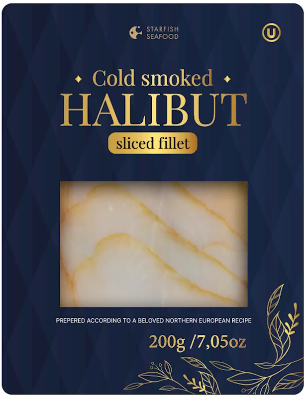 COLD SMOKED HALIBUT 200G STARFISH