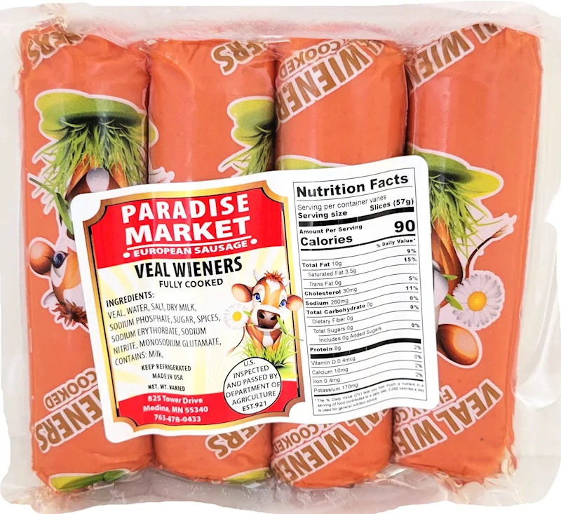 VEAL WIENERS PARADISE MARKET
