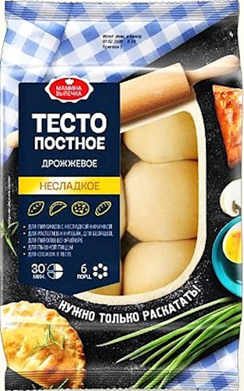 "MAMINA VIPECHKA" POSTNOYE DOUGH WITH YEAST 500G