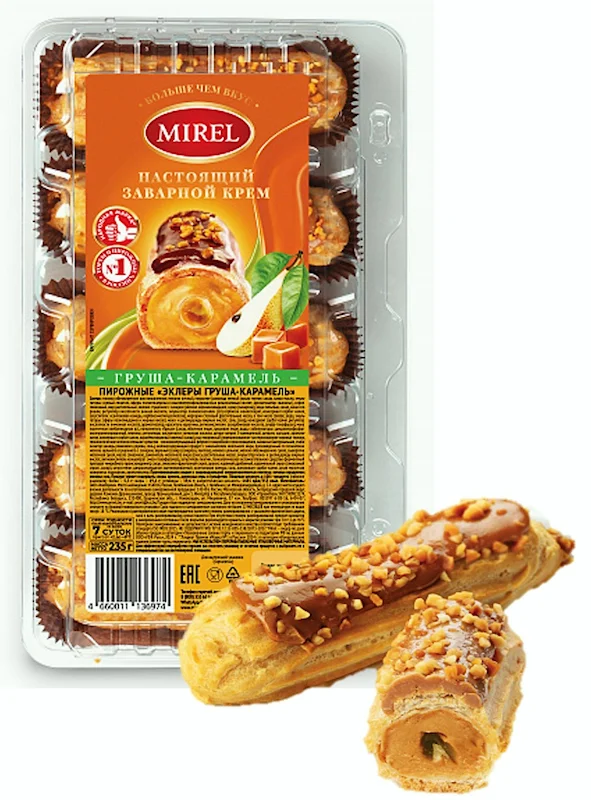 MIREL ECLAIR WITH PEAR AND CARAMEL CREAM 235G