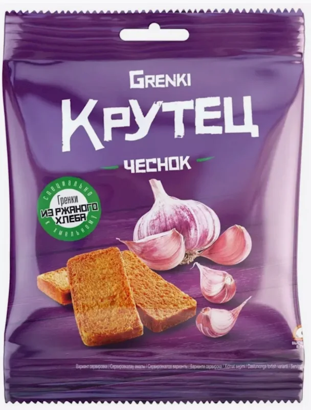 SUHARIKI "KRUTEC" GARLIC TASTE 80GR