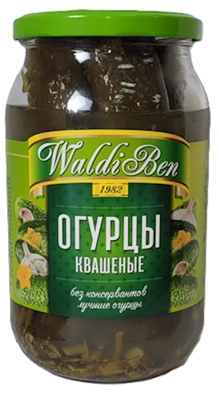 PICKLES IN BRINE 900ML "WALDI-BEN"
