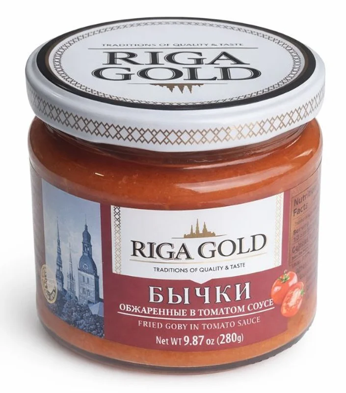 RIGA GOLD BICHKI IN TOMATO 280gr GLASS JAR