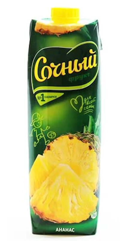 "SOCHNY FRUKT" PINEAPPLE JUICE 1L