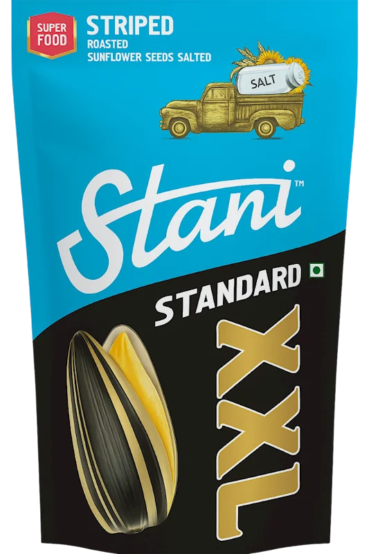 SUNFLOWER SEEDS ROASTED SALTED STRIPED XXL 350GR STANI