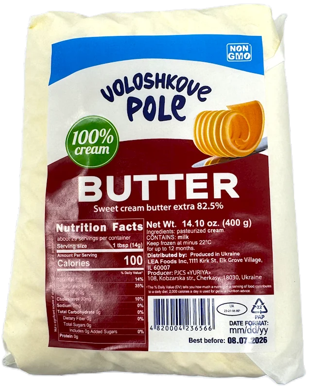 VOLOSHKOVE POLE BUTTER 82.5% 400G