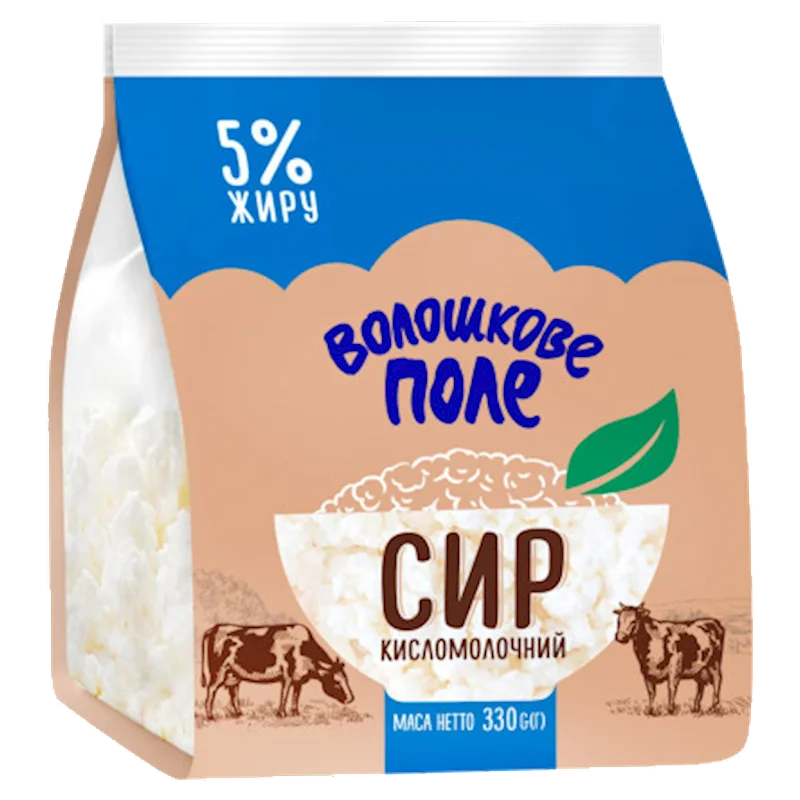 FARMER CHEESE 5% 330G VOLOSHKOVE POLE