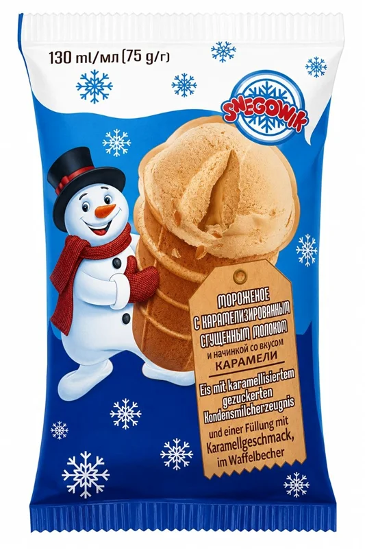 SNEGOWIK ICE CREAM CARAMEL 75G