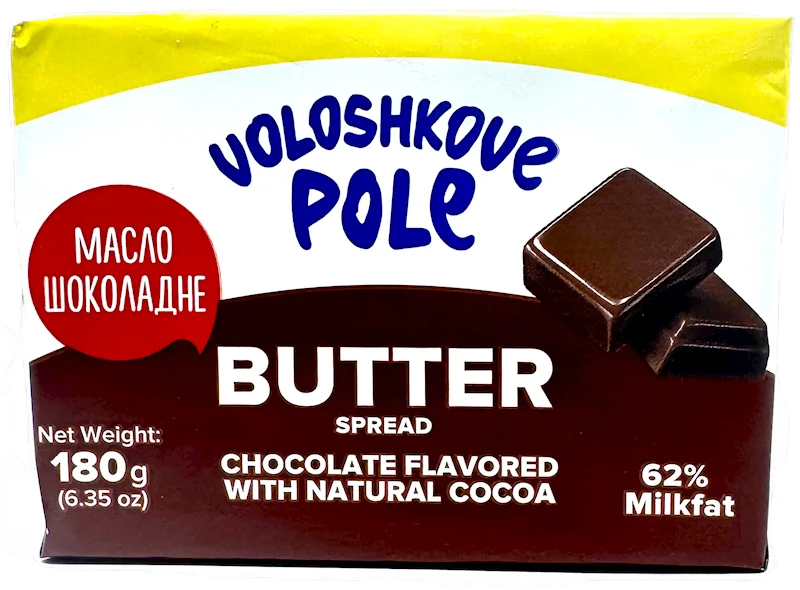 VOLOSHKOVE POLE CHOCOLATE BUTTER 62% 180G