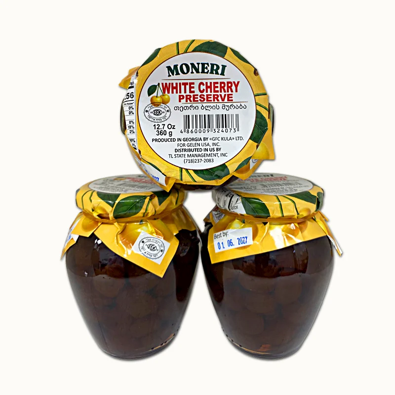 GEORGIA PRESERVE WHITE CHERRY  360 G MONERI
