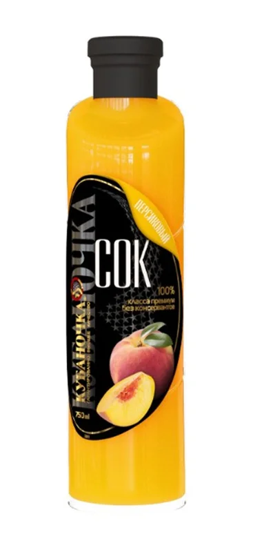 PEACH JUICE 750ML "KUBANOCHKA"