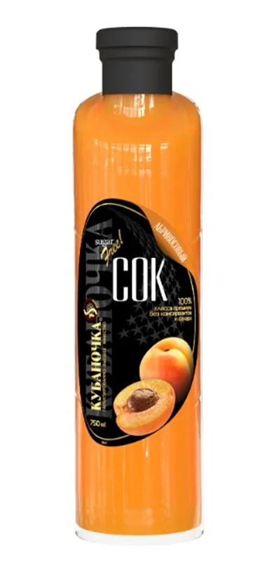 APRICOT JUICE 750ML "KUBANOCHKA"