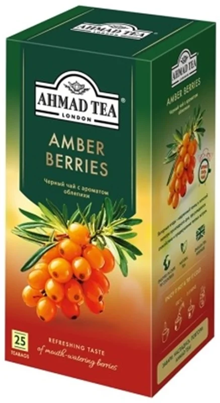 "AHMAD" BLACK TEA AMBER BERRIES 25TB