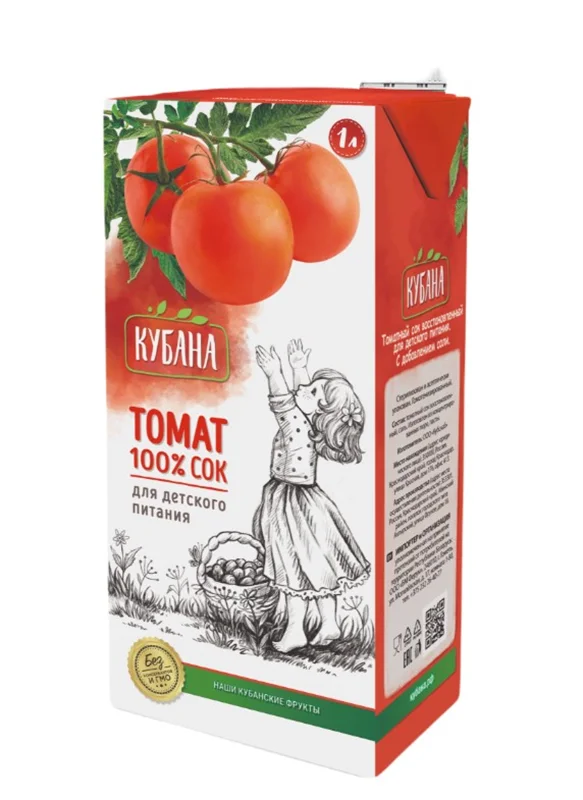 "KUBANA" JUICE "TOMATO" 1L