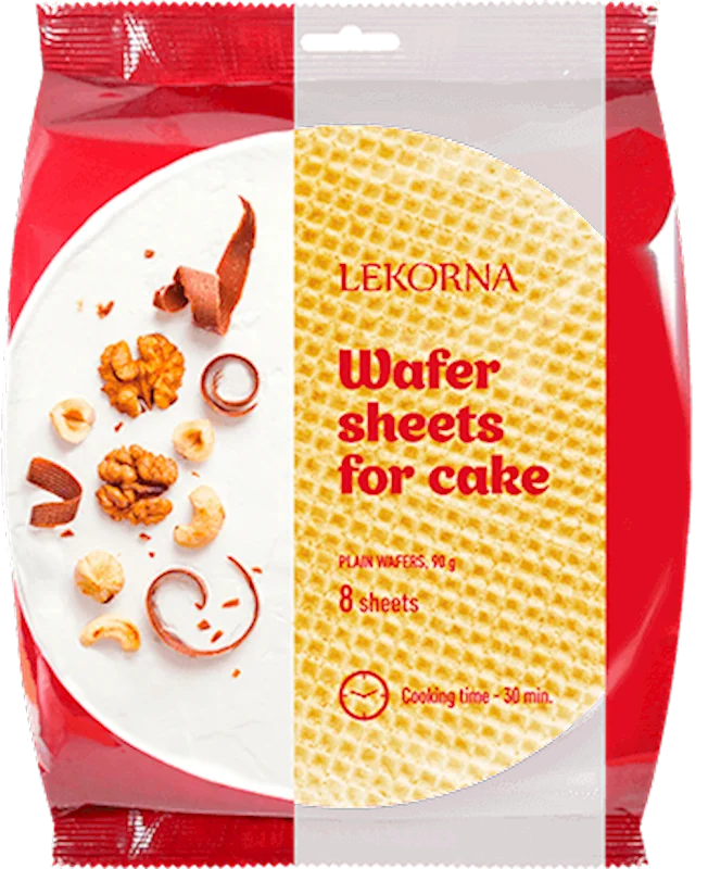 "LEKORNA" WAFERS ROUND 90G