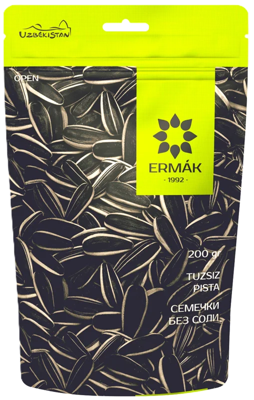 ERMAK SUNFLOWER BLACK ROASTED SEEDS 200G