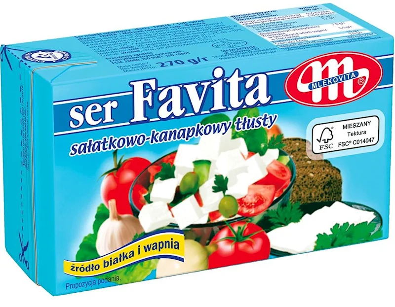 MLEKOVITA FAVITA GREEK STYLE FETA CHEESE 270G