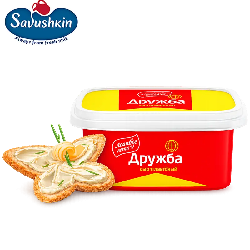 "LASKOVOE LETO" PROCESSED CHEESE DRUZHBA 55% 170G