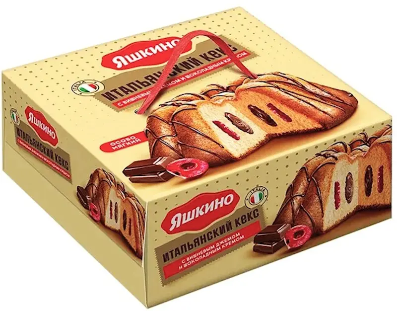 YASHKINO ITALIAN BISCUIT CAKE WITH CHERRY & CHOCOLATE 500G