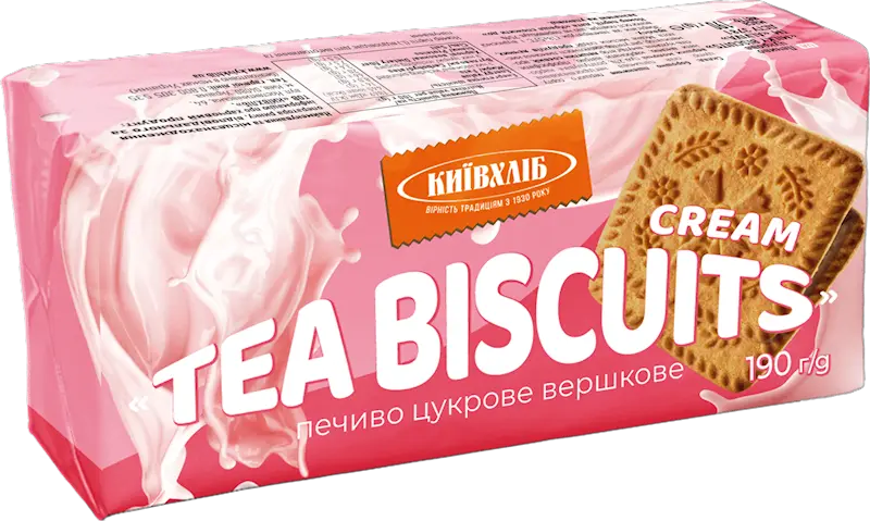 "KIEV HLEB" TEA BISCUITS CREAM 190 GR