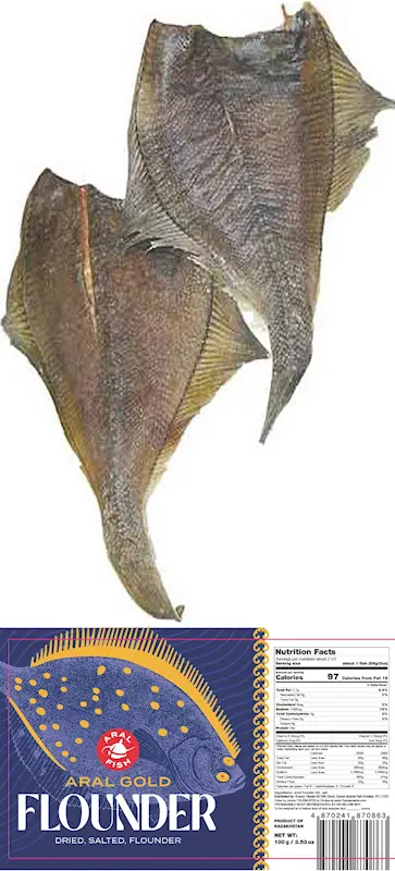"ARAL GOLD" DRY FLOUNDER V/P 100GR