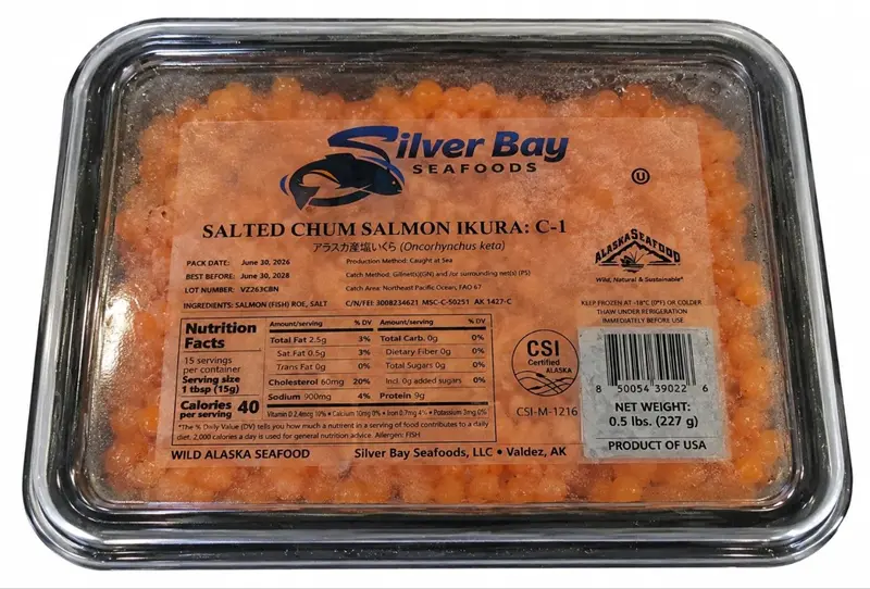 SILVER BAY CHUM SALMON IKURA 227G