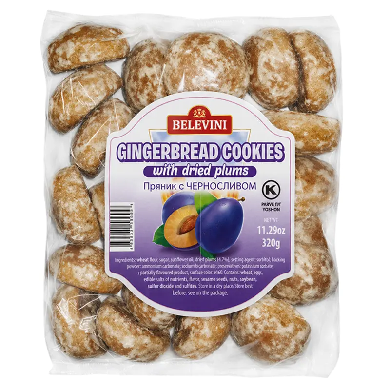 BELEVINI GINGERBREAD WITH DRIED PLUMS 320G