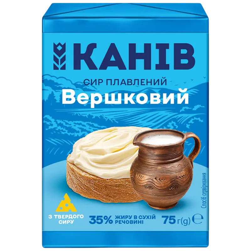 CHEESE PROCESSED VERSHKOVY 35% 75GR KANIV UKRAINE
