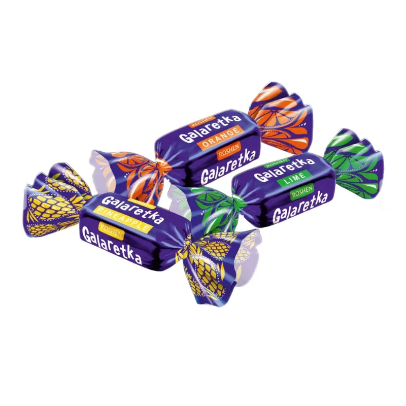 ROSHEN JELLY CANDY "GALARETKA" IN CHOCOLATE COATING