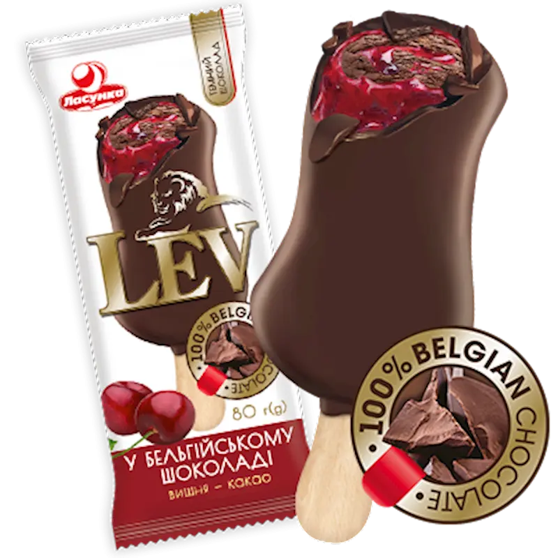 LEV COCOA-CHERRY IN BELGIAN CHOCOLATE 80G