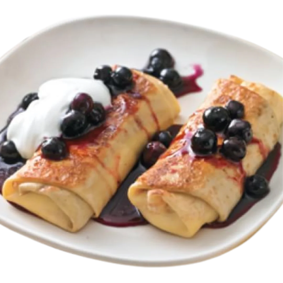 CHERRY BLINTZES