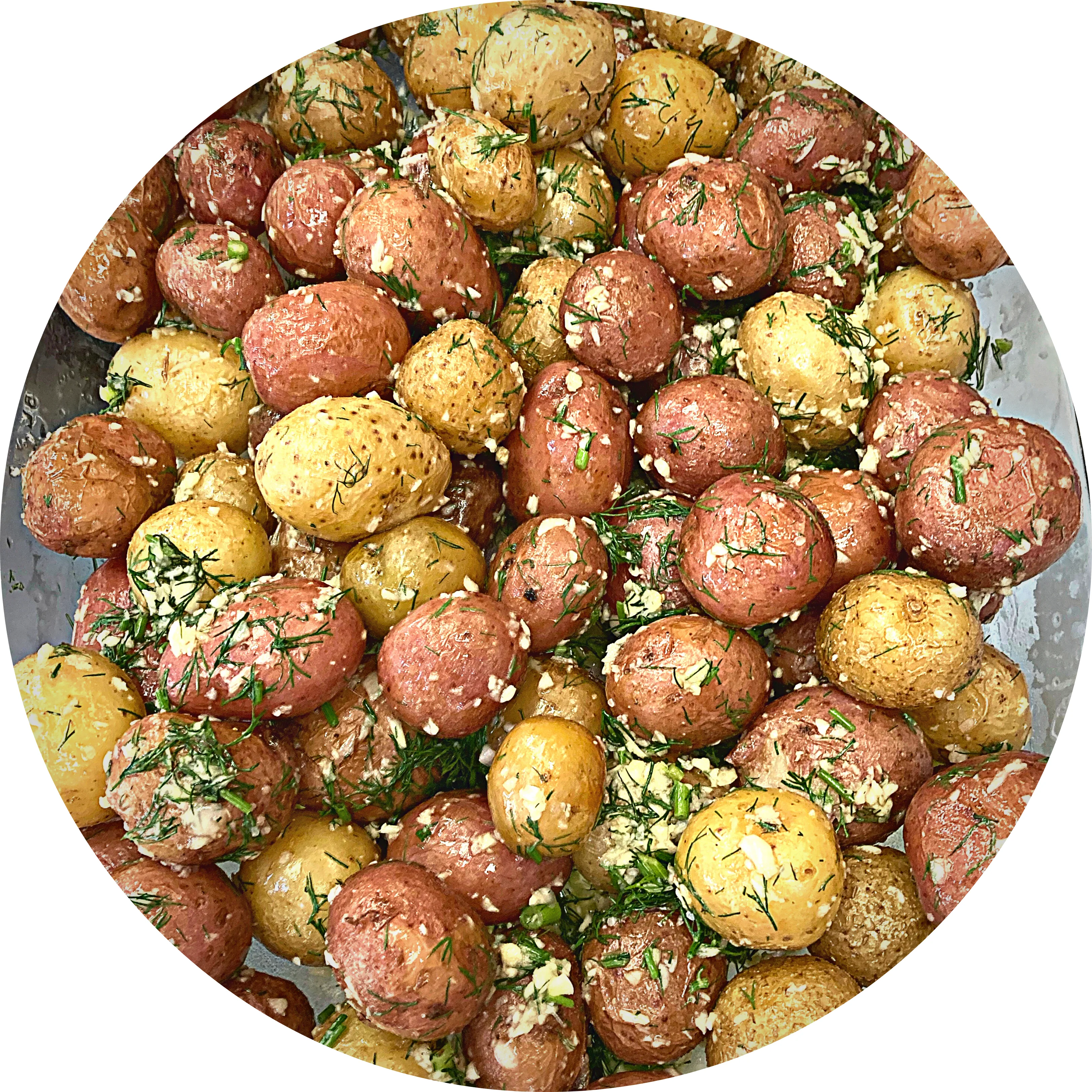 FRIED POTATOES WITH GARLIC
