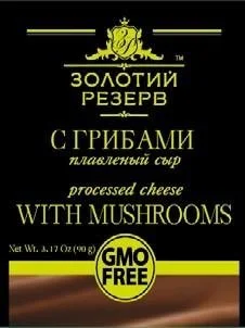 PROCESSED CHEESE WITH MUSHROOMS "GOLD REZERV" 90G