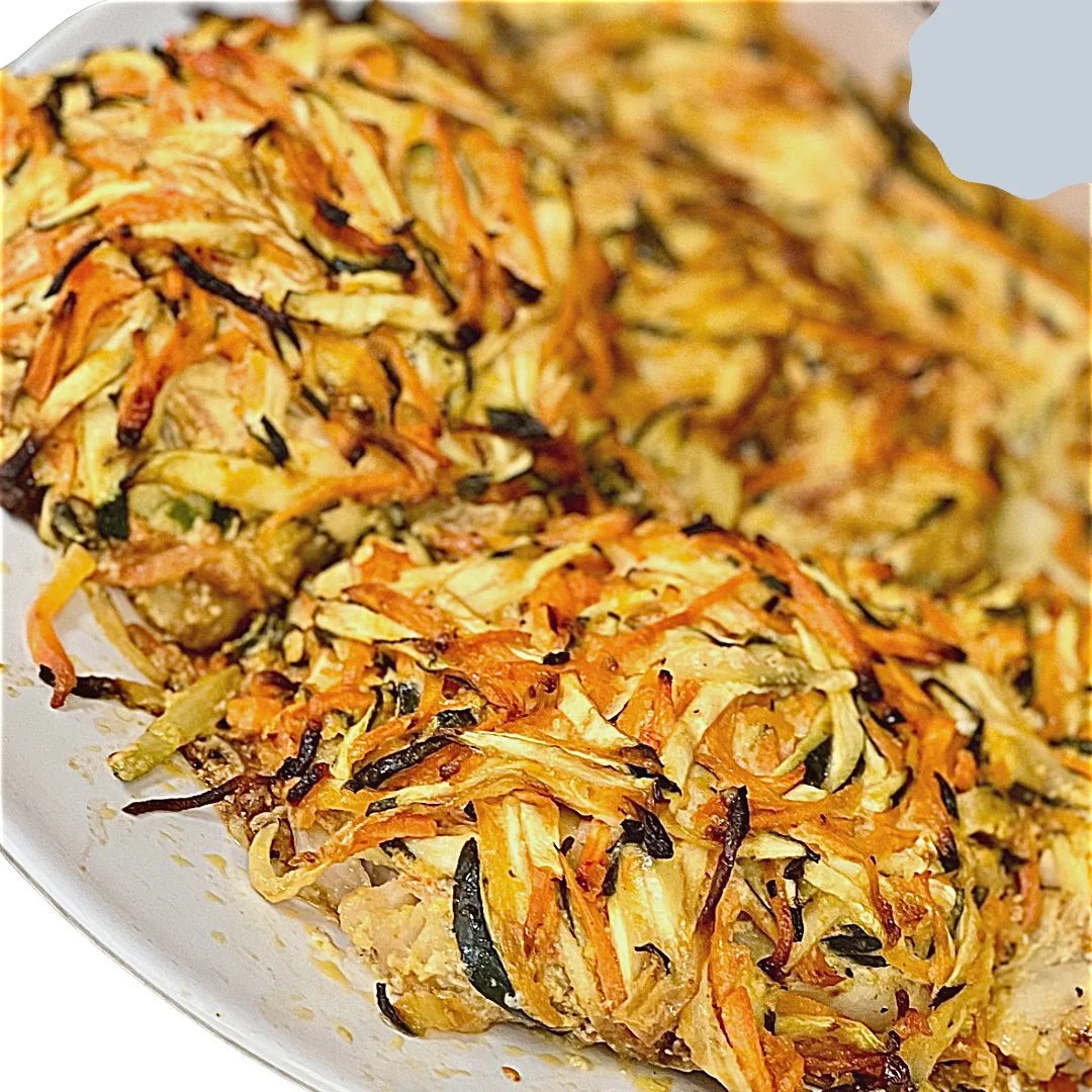 Baked White Fish with vegetables