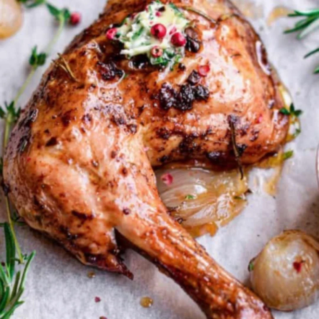 BAKED CHICKEN LEG QUARTERS
