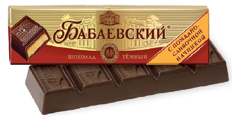CHOCOLATE BAR "BABAYEVSKIY" WITH MILK FILLING 50 GR