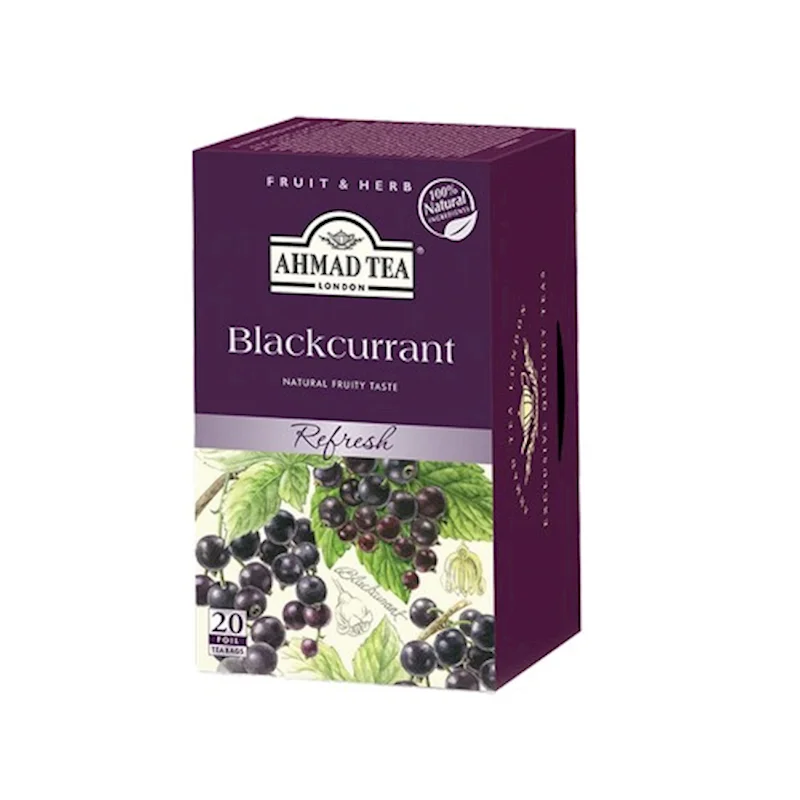 AHMAD TEA BLACKCURRANT REFRESH 20 TEA BAGS