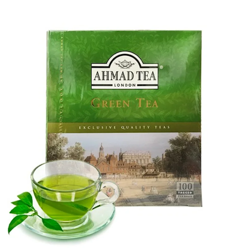AHMAD GREEN TEA 100 TEA BAGS