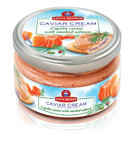 SANTA BREMOR CAPELIN CAVIAR WITH SMOKED SALMON 180g/6.3oz
