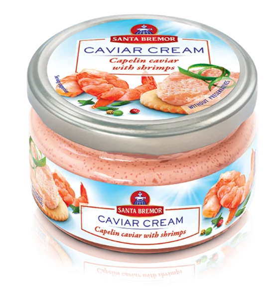 SANTA BREMOR CAPELIN CAVIAR WITH SHRIMPS 180g