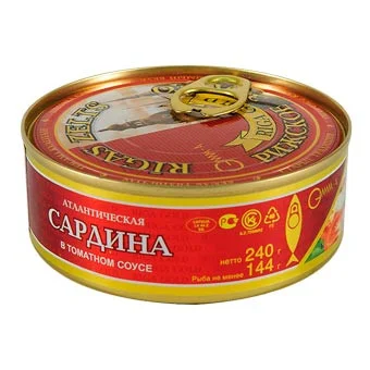 RIGA GOLD SARDINES IN TOMATO SAUCE 240GR E/O