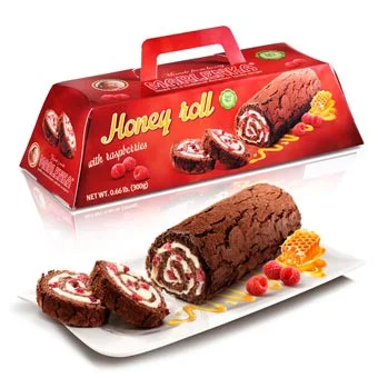 MARLENKA HONEY ROLL W/COCOA&RASPBERRIES 300GR