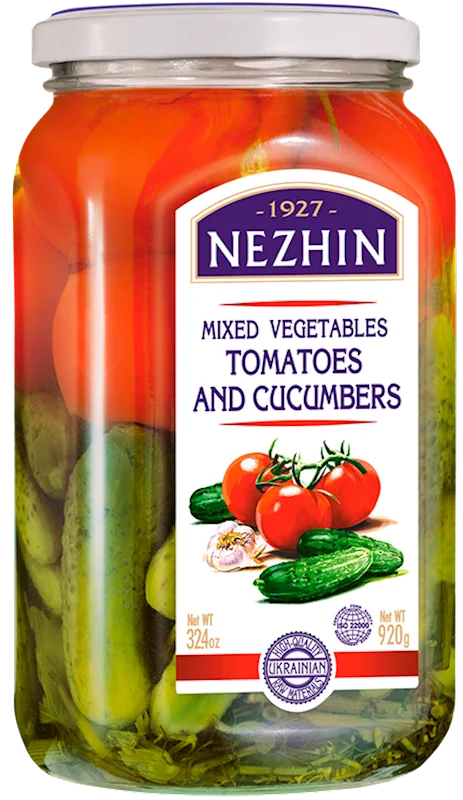 NEZHIN MIXED VEGETABLES TOMATOES&CUCUMBERS 920 ML