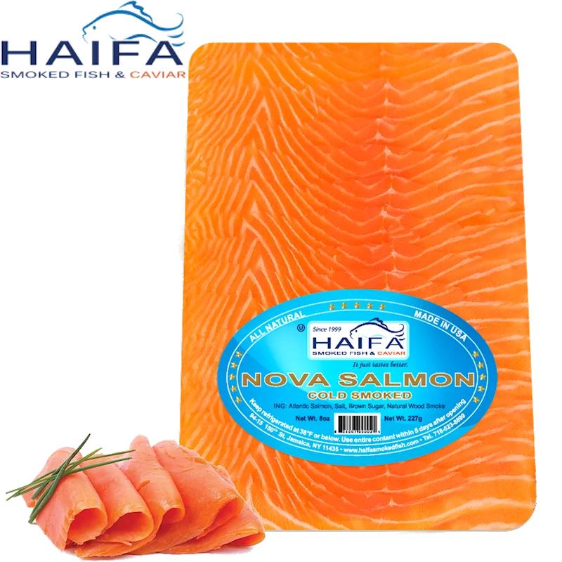 Cold Smoked Nova Salmon 8OZ