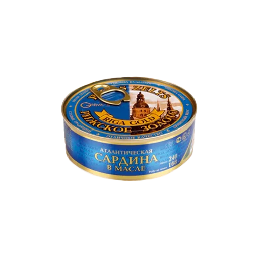 SARDINES IN OIL 240GR RIGA GOLD