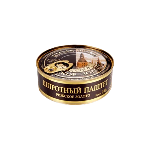 RIGA GOLD SMOKED SPRATS PATE 240G E/O